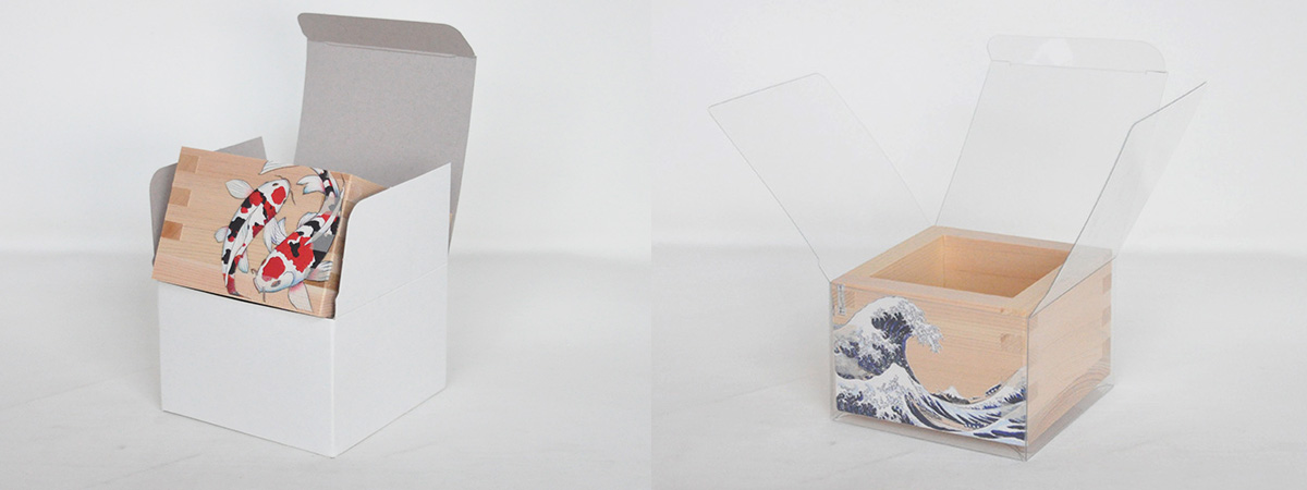 日本伝統文化】UV印刷 一合枡